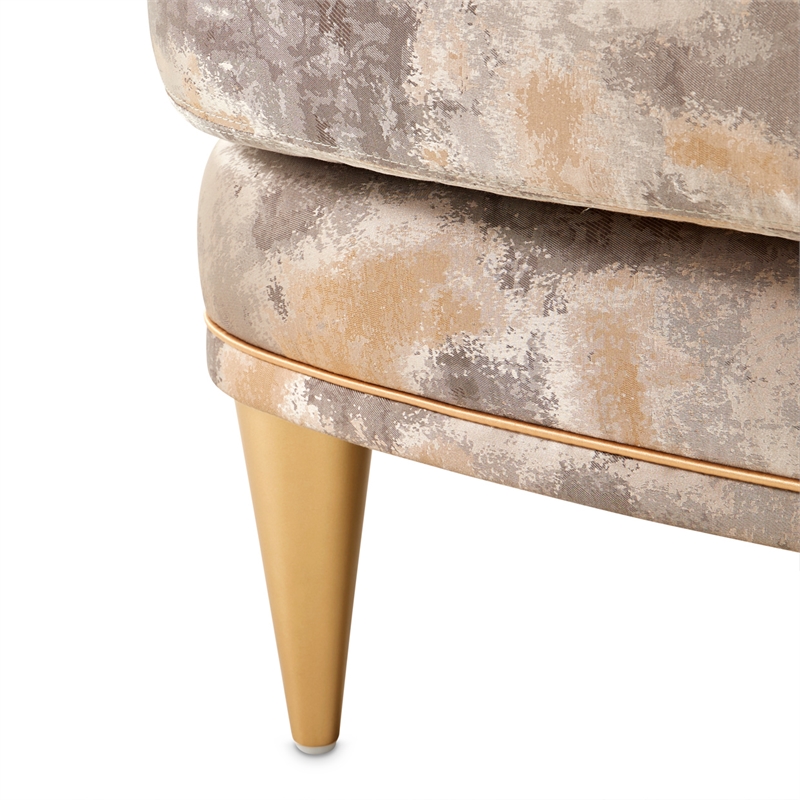 La Terrazza Accent Chair - Cappuccino/Champagne Gold