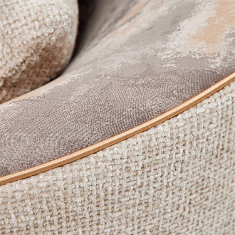 La Terrazza Accent Chair - Cappuccino/Champagne Gold