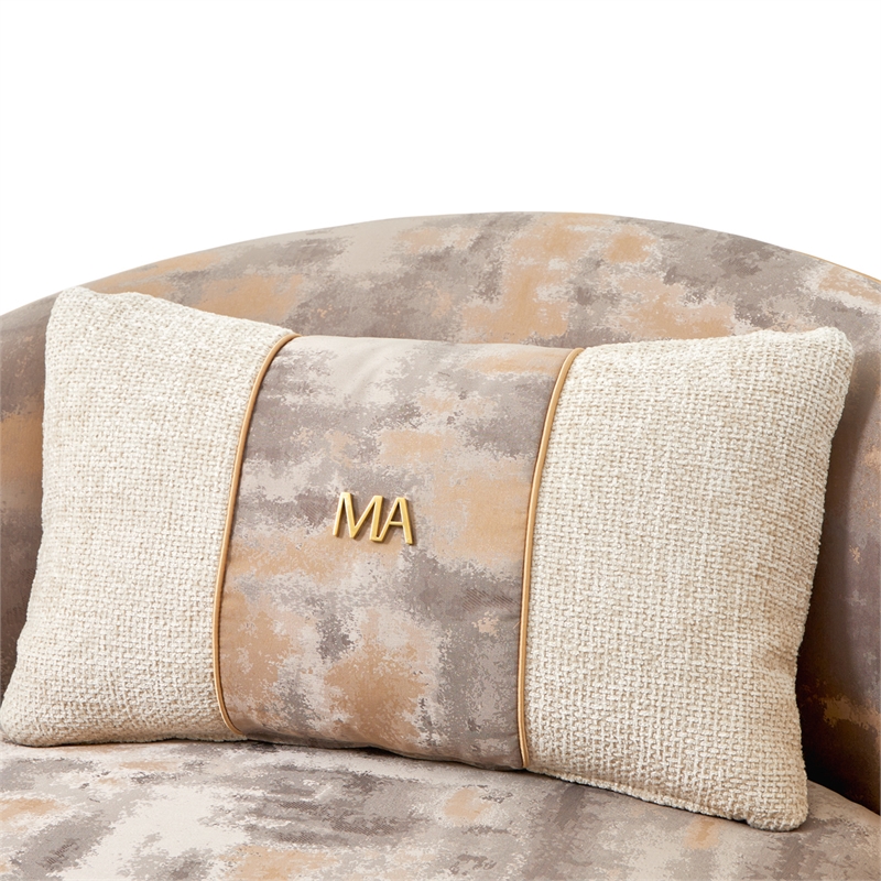 La Terrazza Accent Chair - Cappuccino/Champagne Gold