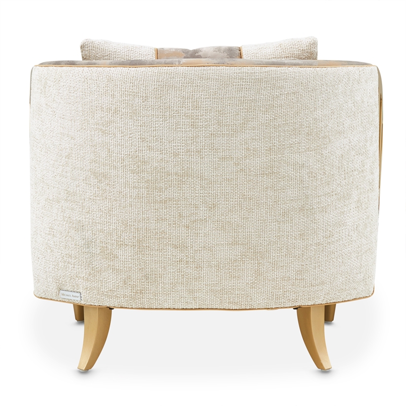 La Terrazza Accent Chair - Cappuccino/Champagne Gold