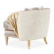 La Terrazza Accent Chair - Cappuccino/Champagne Gold