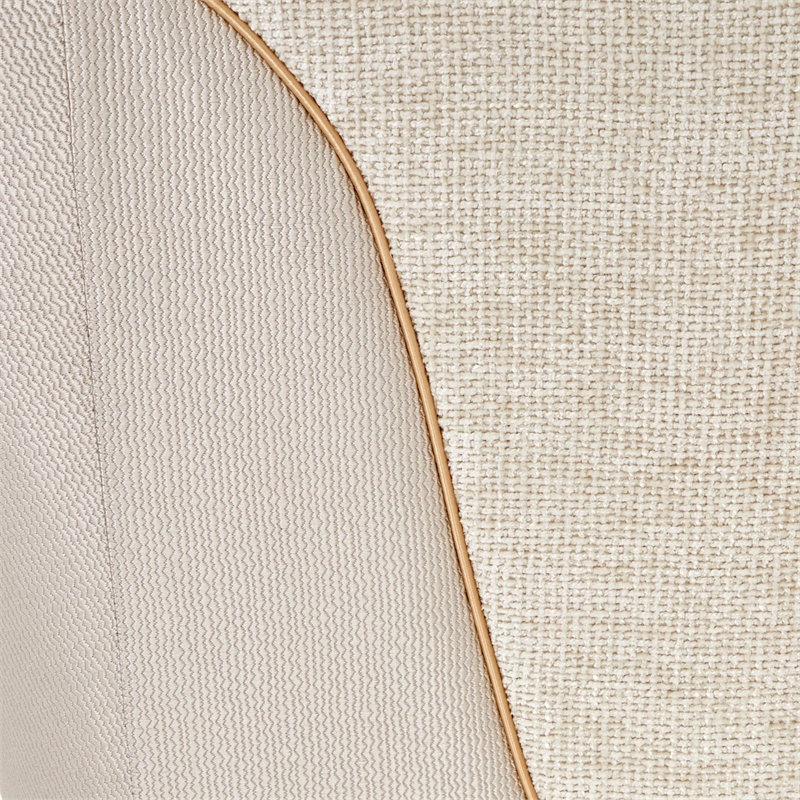 La Terrazza Matching Chenille Chair - Cappuccino/Light Champagne