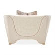 La Terrazza Matching Chenille Chair - Cappuccino/Light Champagne