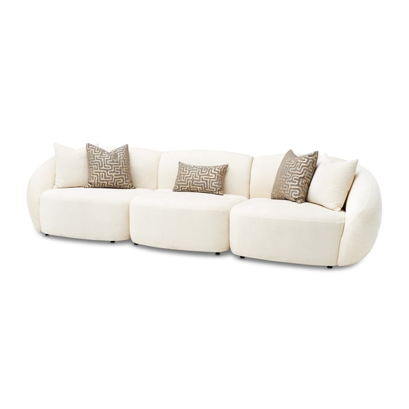 Le Montreaux 5-Piece Modular Chenille Sectional - Gardenia