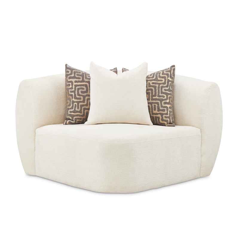 Le Montreaux 5-Piece Modular Chenille Sectional - Gardenia