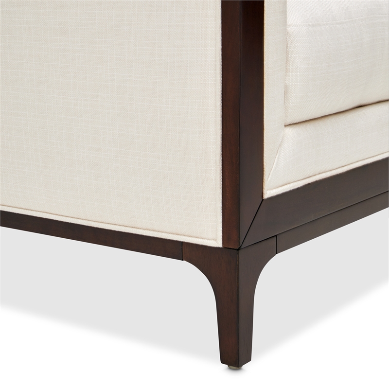 Belmont Place Sofa - Cream/Espresso