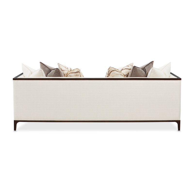 Belmont Place Sofa - Cream/Espresso