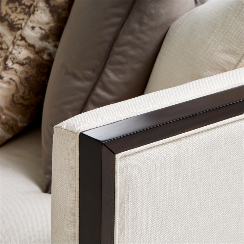 Belmont Place Sofa - Cream/Espresso