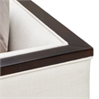 Michael Amini Belmont Place Loveseat in Cream/Espresso