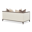 Michael Amini Belmont Place Loveseat in Cream/Espresso