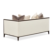 Michael Amini Belmont Place Loveseat in Cream/Espresso