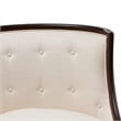 Michael Amini Belmont Place Accent Chair in Cream/Espresso