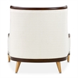 Michael Amini Belmont Place Accent Chair in Cream/Espresso