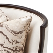 Michael Amini Belmont Place Accent Chair in Cream/Espresso