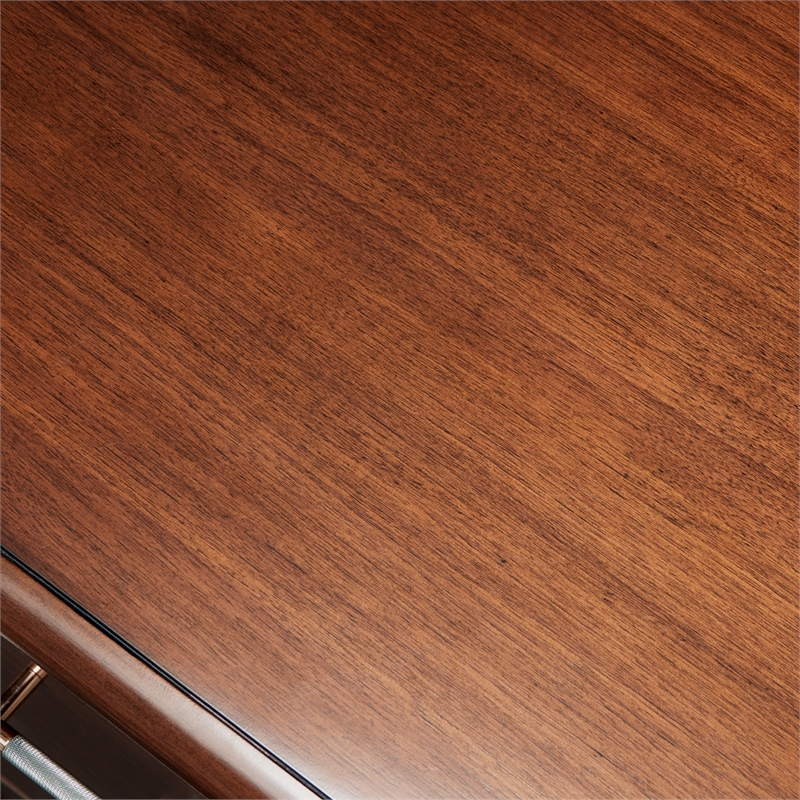 Mason Park Offset Chest with Storage Mirror - Umber Brown