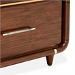 Mason Park Offset Chest with Storage Mirror - Umber Brown