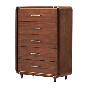 Mason Park 5-Drawer Gentlemen's Chest - Umber Brown