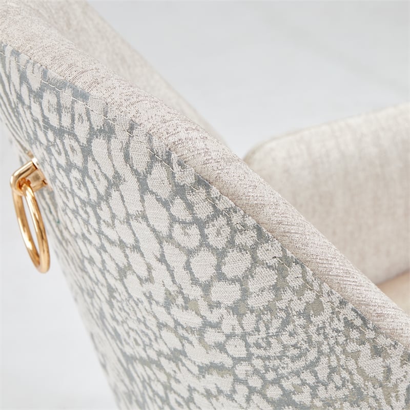 Lisbon Chenille Dining Arm Chair - Silken Matte Cream