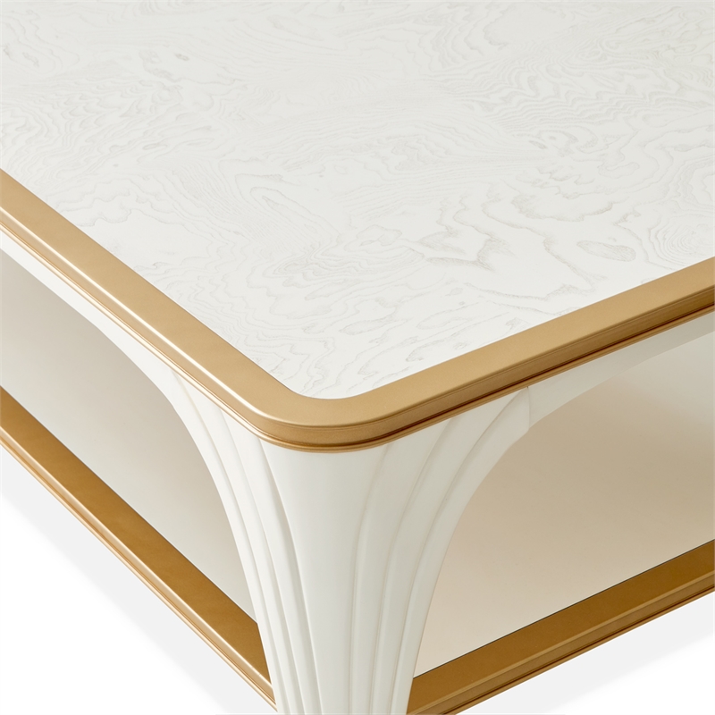 La Terrazza Rectangular Cocktail Table - Creamy Pearl