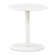 Sassani End Table - Pearl White/Gold