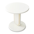 Sassani End Table - Pearl White/Gold