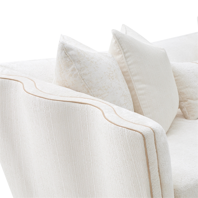 La Terrazza Chenille Sofa - Starlight/Light Champagne
