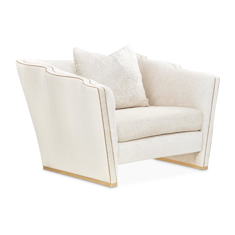 La Terrazza Chenille Matching Chair - Starlight/Light Champagne