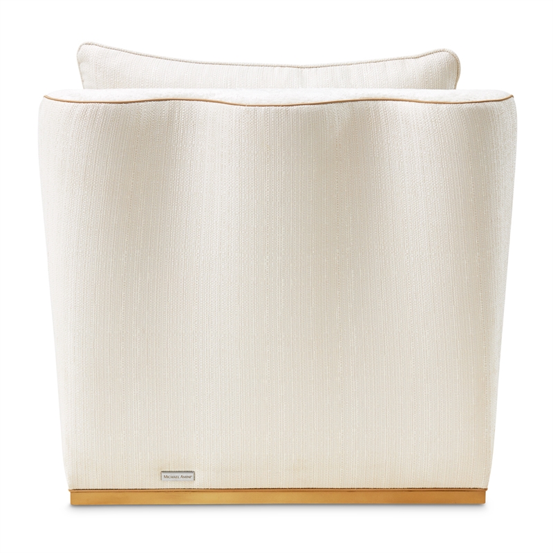 La Terrazza Chenille Chaise - Starlight/Light Champagne
