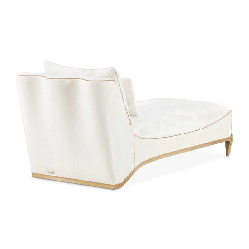 La Terrazza Chenille Chaise - Starlight/Light Champagne