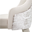 Carmela Set of 2 Dining Arm Chairs - Almond/Shimmery Ivory