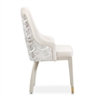Carmela Set of 2 Dining Arm Chairs - Almond/Shimmery Ivory