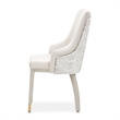 Carmela Set of 2 Dining Arm Chairs - Almond/Shimmery Ivory