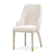 Carmela Set of 2 Dining Arm Chairs - Almond/Shimmery Ivory