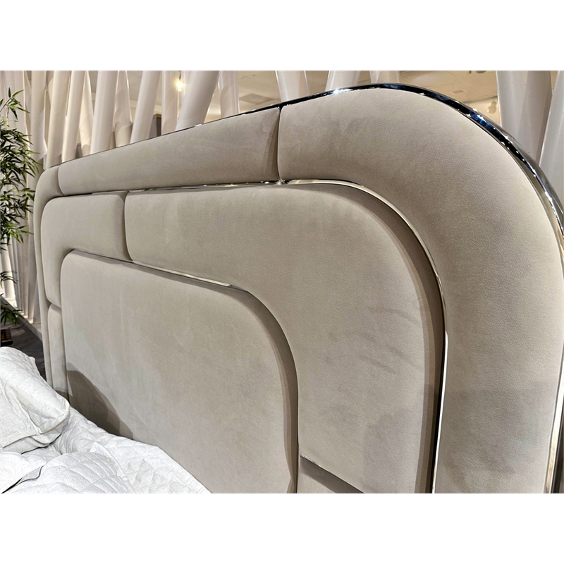 Orchid Queen Velvet Lift Up Storage Bed - Gray