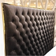Dahlia Queen Velvet Lift Up Storage Bed - Brown