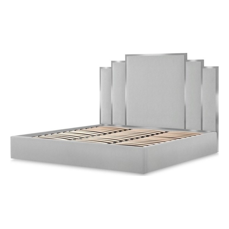 Tulip King Lift Up Storage Bed - Gray