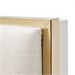 Palm Gate Eastern King Panel Bed - Cream/Cloud White