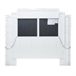 Palm Gate Eastern King Panel Bed - Cream/Cloud White