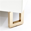 Palm Gate Eastern King Panel Bed - Cream/Cloud White