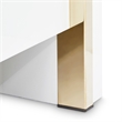 Palm Gate Eastern King Panel Bed - Cream/Cloud White