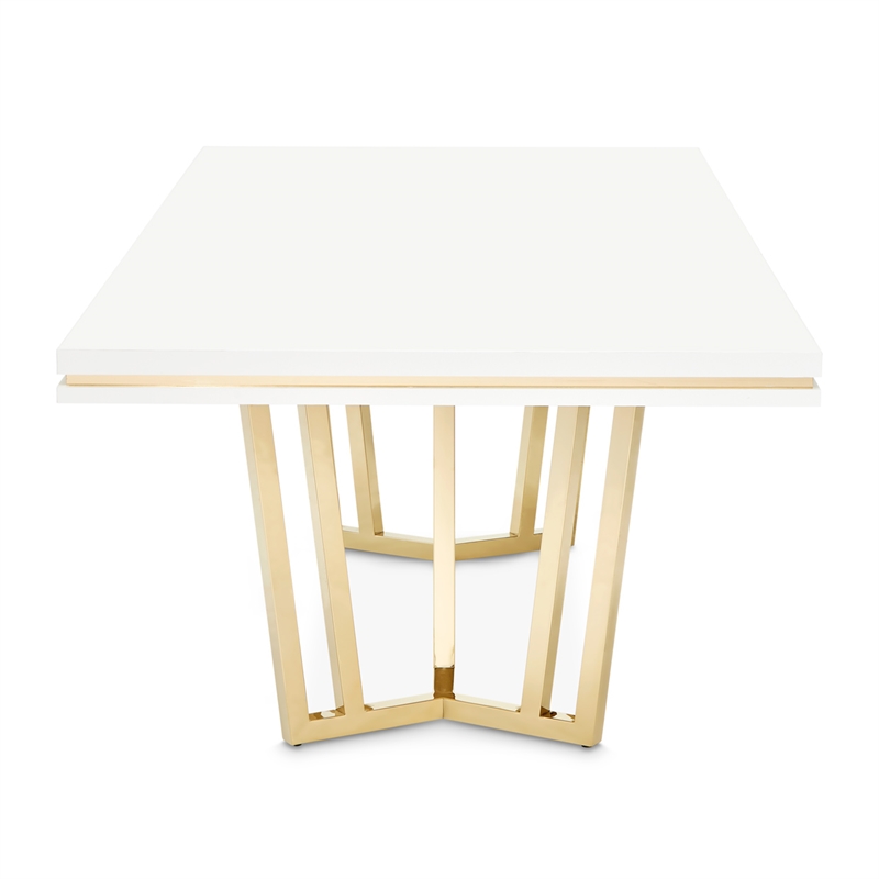 palm gate rectangular dining table - cloud white