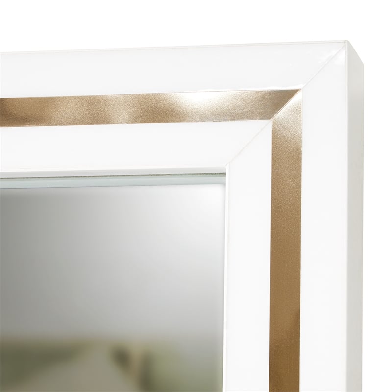 Palm Gate Sideboard with Mirror - Cloud White