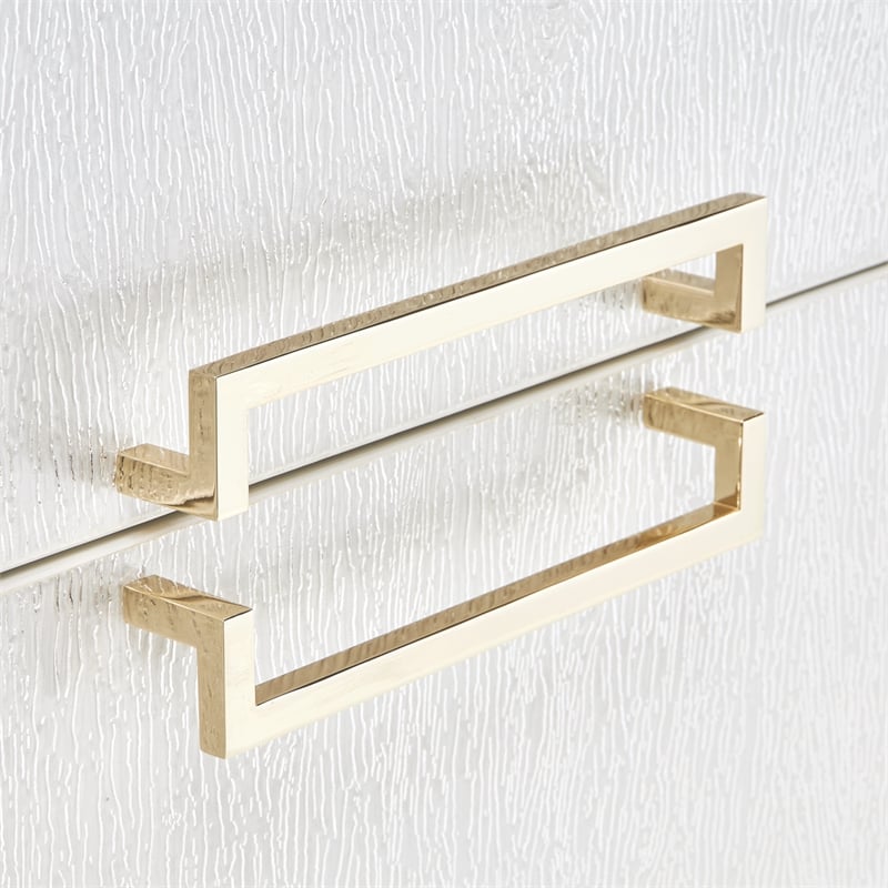 Palm Gate Sideboard with Mirror - Cloud White
