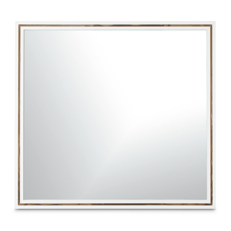 Palm Gate Dresser with Mirror - Cloud White