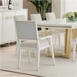 Palm Gate Dining Arm Chair - Cloud White
