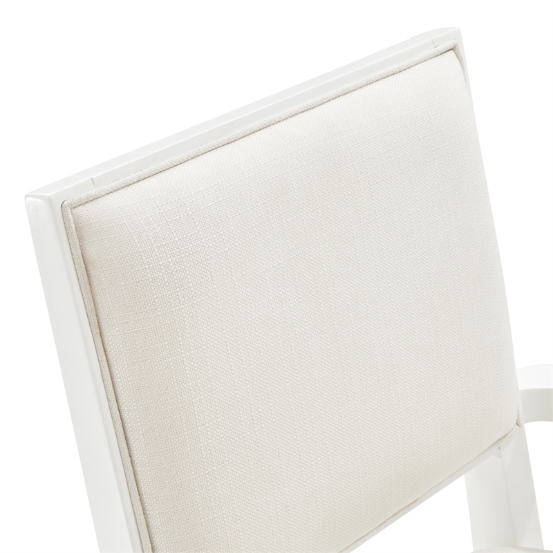 Palm Gate Dining Arm Chair - Cloud White