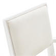 Palm Gate Dining Arm Chair - Cloud White