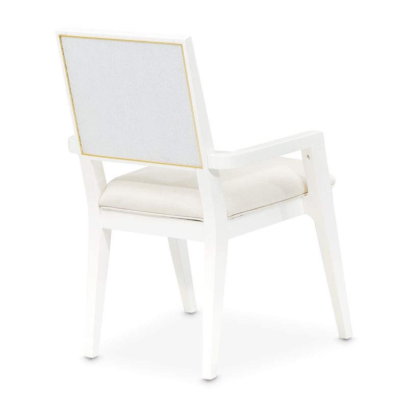 Palm Gate Dining Arm Chair - Cloud White