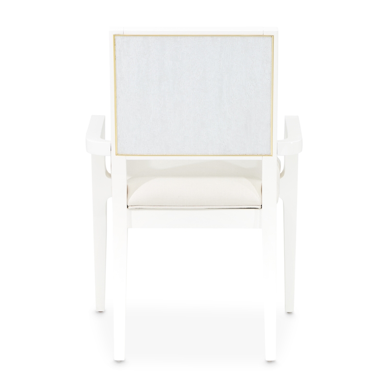 Palm Gate Dining Arm Chair - Cloud White