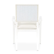Palm Gate Dining Arm Chair - Cloud White